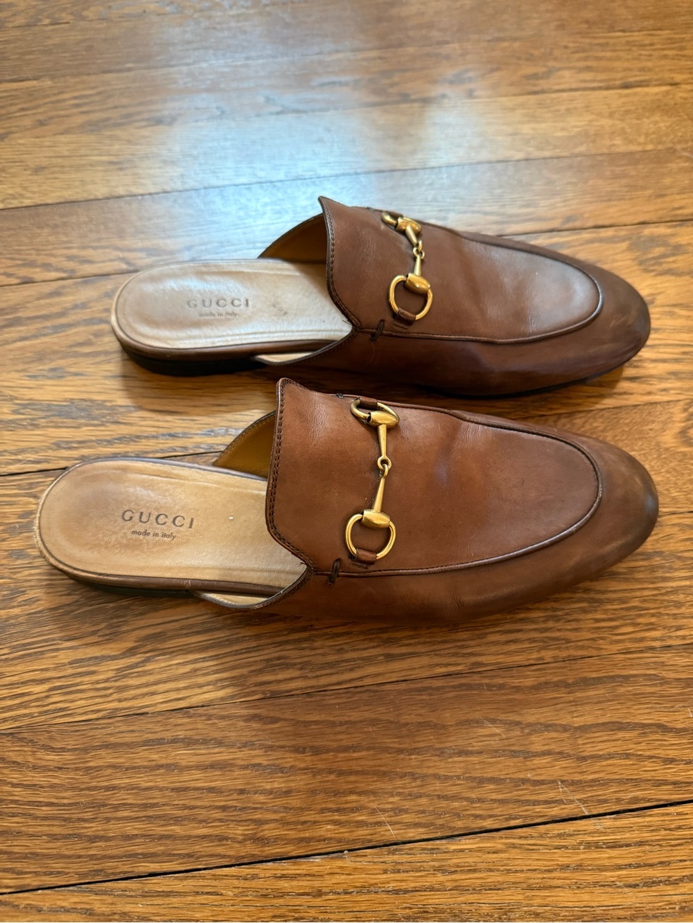 Gucci Princetown Loafers in Brown Size 38.5
